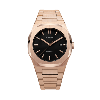 D1 MILANO - Automatic Bracelet 41.5 mm - Black / Rose Gold