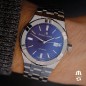 Maurice Lacroix AIKON 39mm Automatic / blu + cinturino caucciù