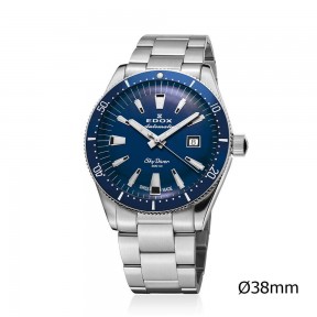 Edox SKYDIVER DATE AUTOMATIC LIMITED EDITION - 42 mm - Blu