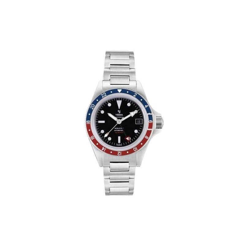 YEMA SUPERMAN 500 GMT PEPSI - 39 mm - Nero - bracciale Oyster