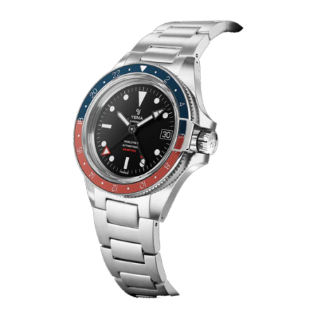 YEMA SUPERMAN 500 GMT PEPSI - 39 mm - Nero - bracciale Oyster