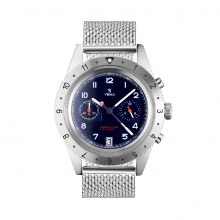 YEMA FLYGRAF FRENCH AIR & SPACE FORCE UTC BLUE - 41 mm