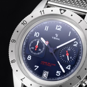 YEMA FLYGRAF FRENCH AIR & SPACE FORCE UTC BLUE - 41 mm