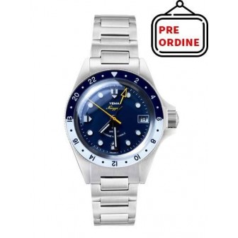 YEMA NAVYGRAF MARINE NATIONALE GMT - 38.5 mm - Blu